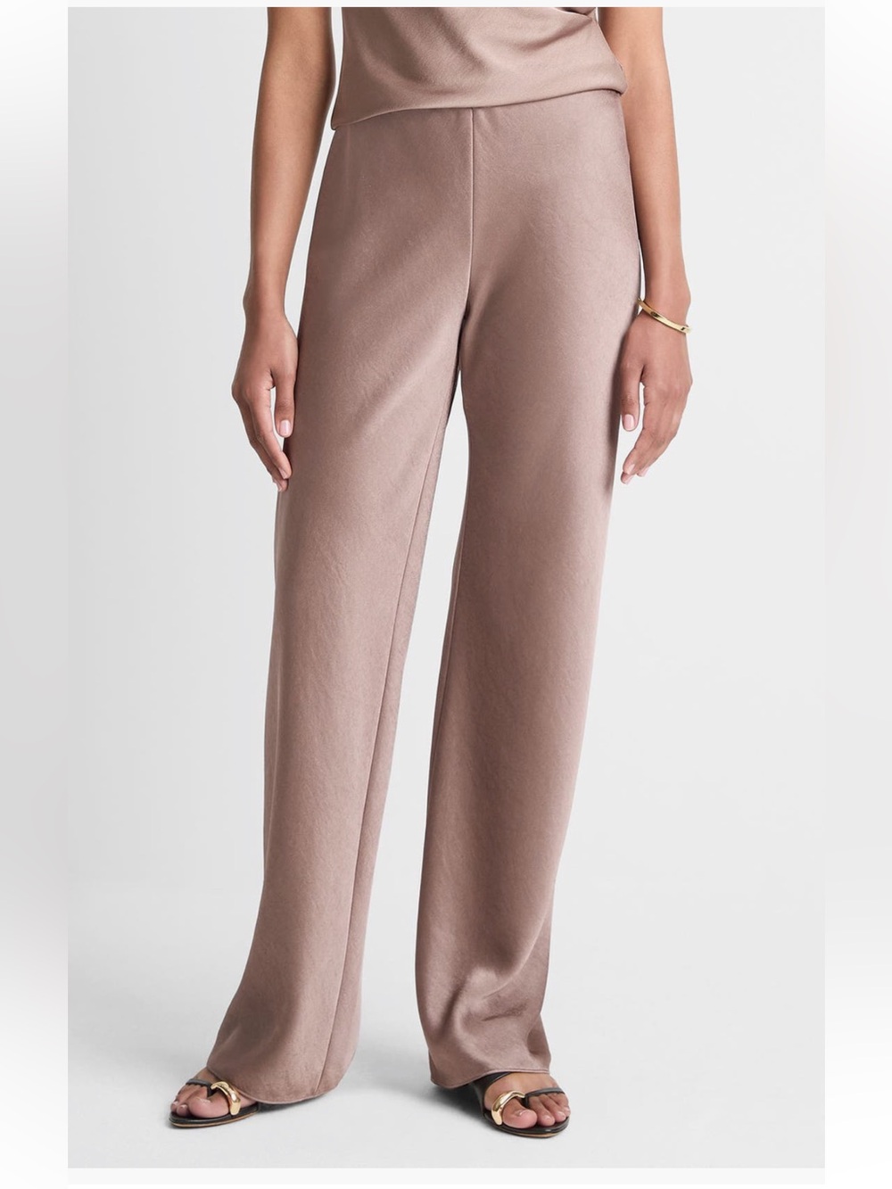 Vince Colette High Waist Fluid Satin Pants